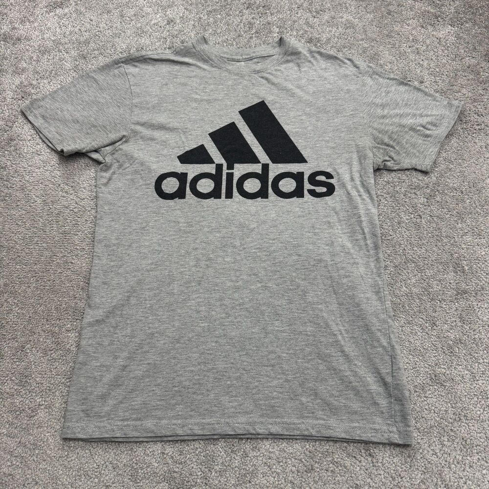 Adidas Golf Graphic T-Shirt Mens Small Gray Short Sleeve Crew Neck Active Tee